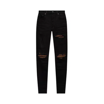 Pre-owned Amiri Mx1 Ultra Suede Jean 'black'