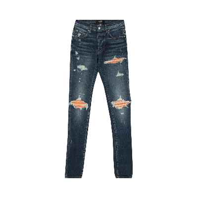 Pre-owned Amiri Mx1 Ultrasuede Jean 'deep Classic' In Multi-color