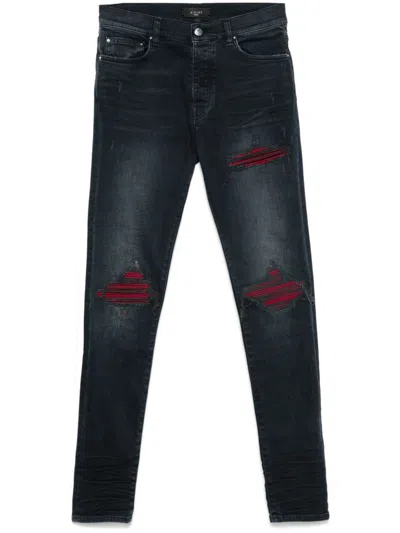 Amiri Mx1 Ultrasuede Jeans In Navy
