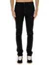 Amiri Distressed Slim Fit Jeans In Black