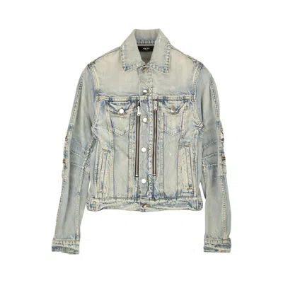 Pre-owned Amiri Mx2 Trucker Jacket 'blue' | Men's Size L
