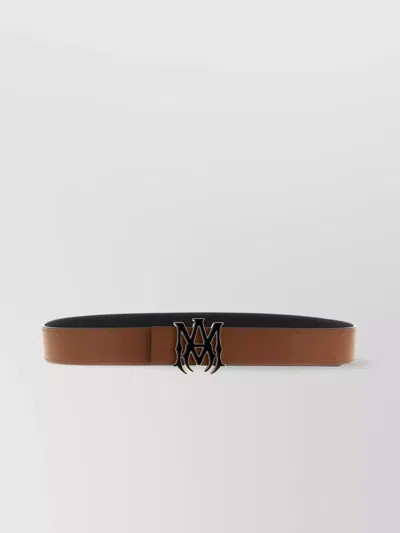 Amiri "my 4cm Enamel" Reversible Belt In Orange