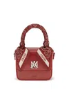 Amiri Red Calf Leather Bos Taurus Shoulder Bag In Red