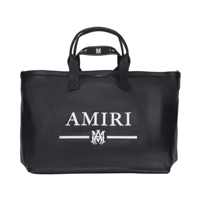 Pre-owned Amiri Nappa Logo Embroidery Tote Bag 'black' | Men's Size Onesize