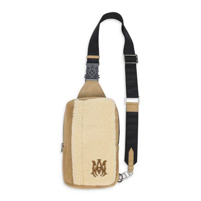 Amiri Natural Shearling Sling Bag