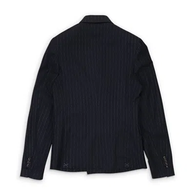 Amiri Navy Double-breasted Jacket Blazer In Blue