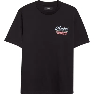 AMIRI AMIRI NEON LIGHTS OVERSIZE GRAPHIC T-SHIRT