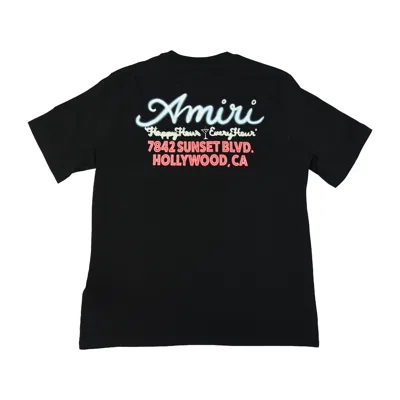 Amiri Neon Lights Oversize Graphic T-shirts Black
