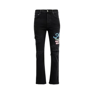 Pre-owned Amiri Neon Lights Slim Jean 'dusk Black' | Men's Size 36