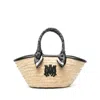Amiri Neutral  Black Tote Bags