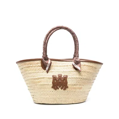 Amiri Neutral Brown Tote Bags