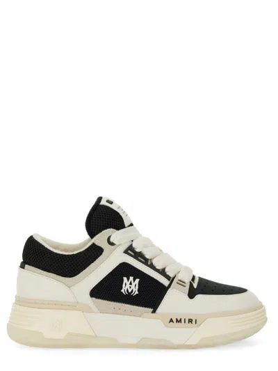 Amiri Neutrals Ma-1 Layered Panels Leather Sneakers In White