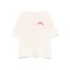 Amiri Mens Ivory Red Holly Text-print Cotton T-shirt Xl In White