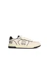 Amiri Newport White Sneakers Low Top With Logo Patch On The Side And Contrasting Heel With Leather Logo Le In White