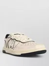 Amiri Newport White Sneakers Low Top With Logo Patch On The Side And Contrasting Heel With Leather Logo Le In White