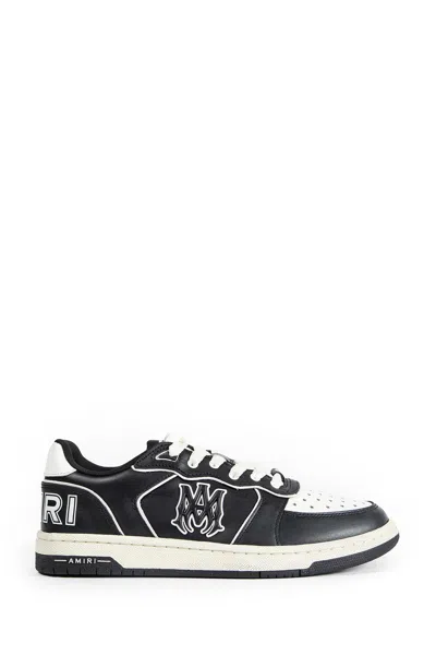 Amiri Vintage Leather Sneakers With Logo Details For Men In Black