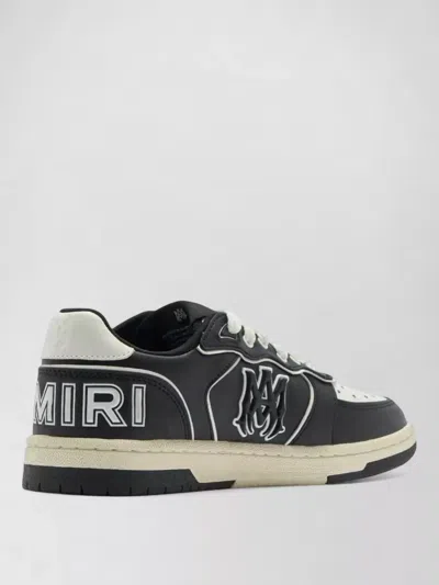 Amiri Newport Sneakers Perforated Toe Rubber Sole In Black