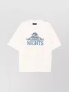 Amiri Night Graphic Print Crewneck T-shirt In White