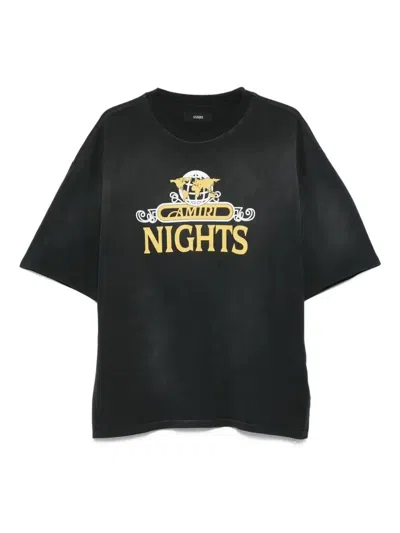Amiri Nights T-shirt In Black
