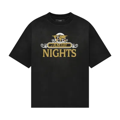 Pre-owned Amiri Nights Oversized Tee 'black' | Men's Size Xs