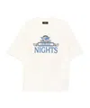 Amiri Boxy-fit Graphic T-shirt With Midnight Message In White