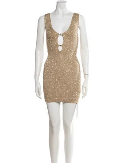 Pre-owned Amiri Nylon Mini Dress W/ Tags In Multicolor