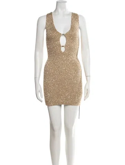 Pre-owned Amiri Nylon Mini Dress W/ Tags In Multicolor