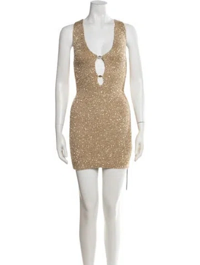 Pre-owned Amiri Nylon Mini Dress W/ Tags In Multicolor