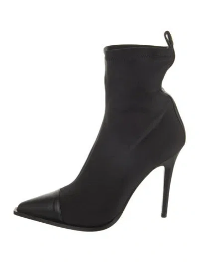 Pre-owned Amiri Nylon Sock Boots In Black