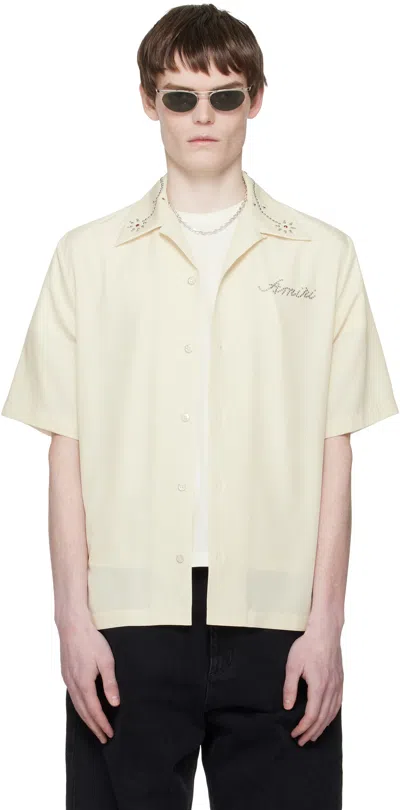 Amiri Off-white '' Stud Camp Shirt In Neutral