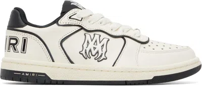 AMIRI OFF-WHITE & BLACK NEWPORT SNEAKERS