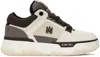 Amiri Brown Low Top Sneakers With Logo Detail On The Side And Mesh Panels In Brown