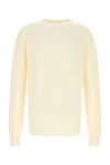 Amiri Crochet Sweater With Ribbed Cuffs And Hem In Yellow