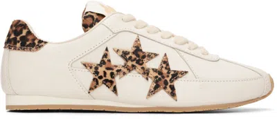 Amiri Off-white Leopard Pacific Flat Sneakers