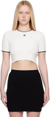Amiri Crewneck Crop Top Contrast Trim