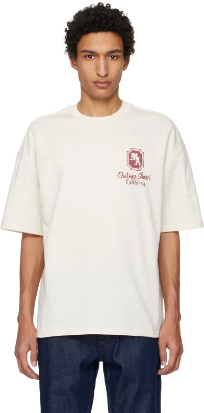 Amiri Ma Chateau Oversize Graphic T-shirt In White
