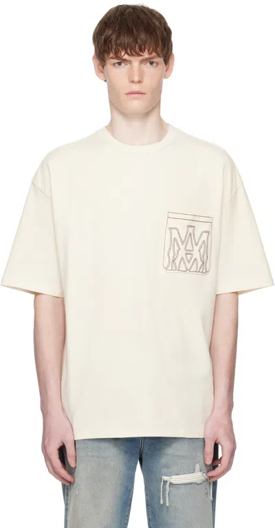 Amiri Off-white Ma Outline Oversized T-shirt