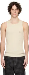 Amiri Off-white Ma Tonal Tank Top In Neutral