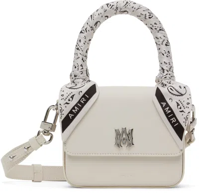 Amiri Off-white Micro Ma Bag In Alabaster
