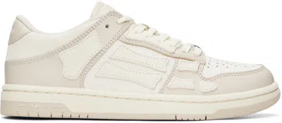 AMIRI OFF-WHITE SKEL-TOP LOW SNEAKERS