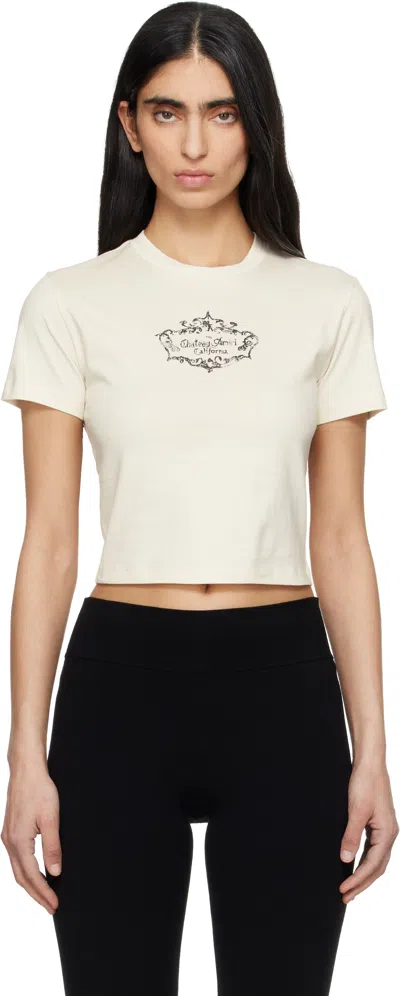 Amiri Off-white 'chateau' Crest Baby T-shirt