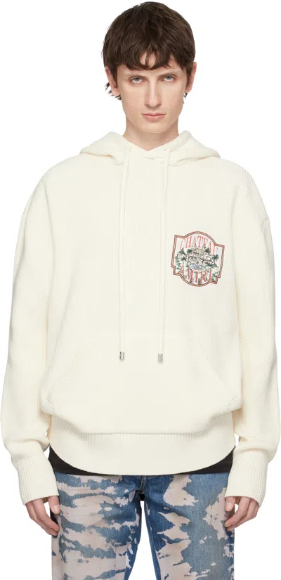 Amiri Chateau Sketch Long-sleeved Hoodie In White