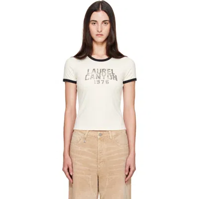 Amiri Off-white 'laurel Canyon' Ringer T-shirt