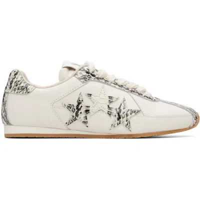 Amiri Off-white Lizard Pacific Flat Sneakers In Neutral