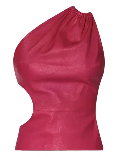AMIRI ONE-SHOULDER CUT-OUT TOP