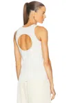 Amiri Open Back Tank Top In Ivory