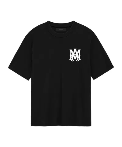 AMIRI OPEN-NECKED BLACK SHIRT