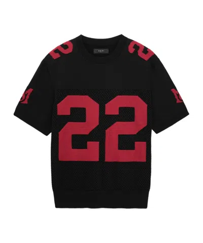 Amiri Open-necked Black Shirt