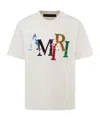 Amiri Open-necked Black Shirt In White