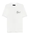Amiri Open-necked Black Shirt In White